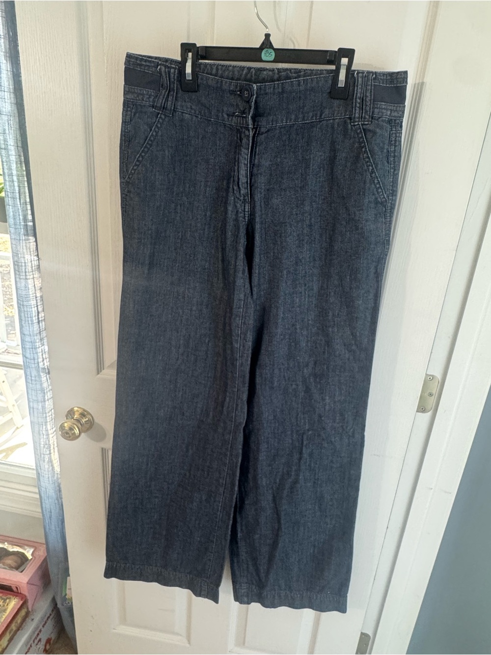 New York & Company Men's Relaxed Wide-Leg Jeans - Dark Blue